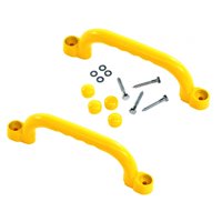 Bothyi - 2 Uds., Equipo De Juegos, Casa De Juegos, Barras De Agarre Para Patio Trasero, Casa De Juegos Amarilla