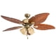 thumbnail image 4 of Ventilador de techo Honeywell Royal Palm 132 cm con luz LED y acabado latón envejecido, 4 of 9