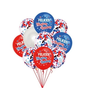 Genérico - Set De Globos Metalizados Diseño Fiestas Patrias 10 Pzas