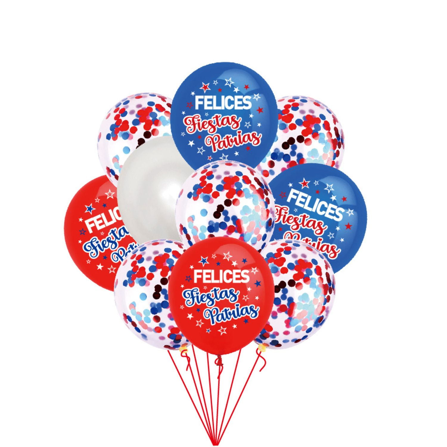Genérico - Set De Globos Metalizados Diseño Fiestas Patrias 10 Pzas