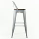 thumbnail image 5 of Pack 4 Pisos de Bar Tolix con Asiento de Madera, 5 of 6