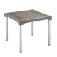thumbnail image 1 of Mesa Plastico Terraza Exterior Patas Aluminio 85x85 Gris Tamaño Único, 1 of 6