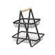 thumbnail image 1 of Canasto De Frutas Decoración De Mesa Soporte De Frutas Surable Para Cocina Restaurante Verduras 2 Niveles Negro, 1 of 3