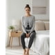 thumbnail image 3 of Pijama Mujer Algodón Yoga Gris gris S, 3 of 7