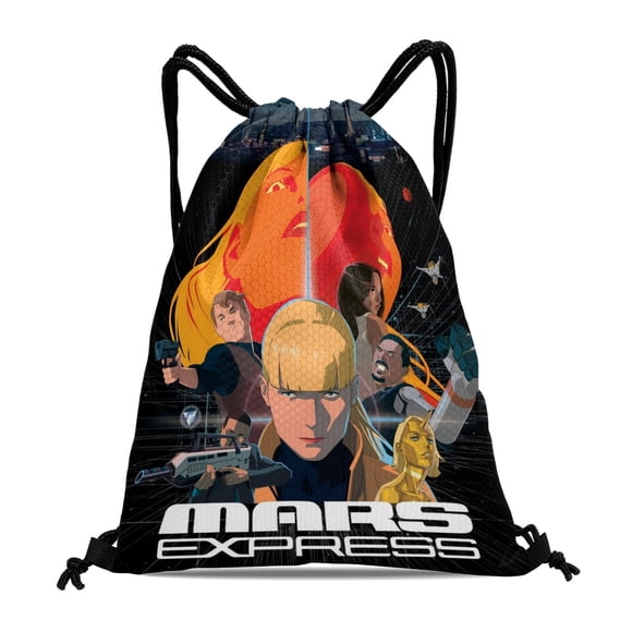 Mars Express Mochila de Cuerdas para Deportes y Gimnasio, Bolsa de Cuerdas Resistente al Agua, Bolsa Cinch, 30×40cm