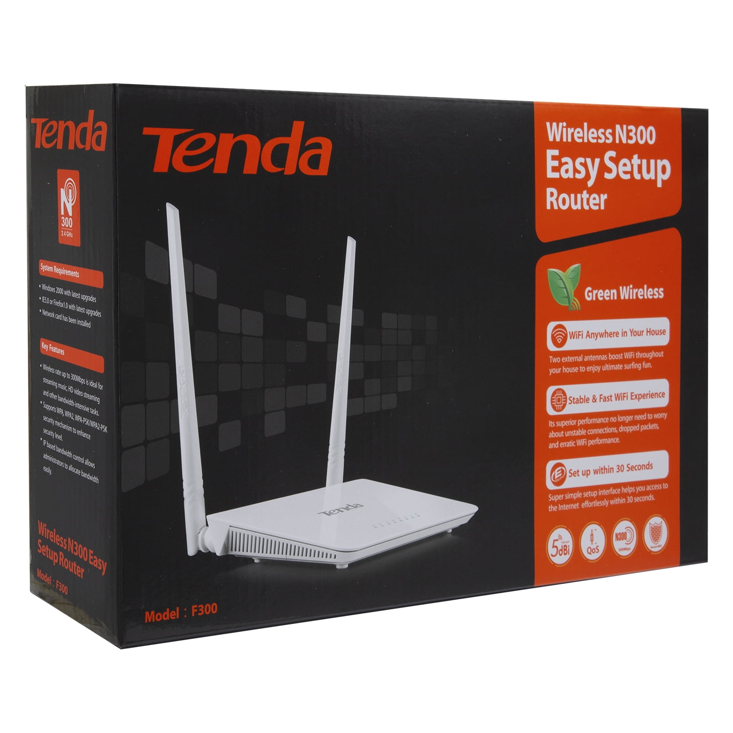 Tenda - Router N300 2 Antenas Mod F300