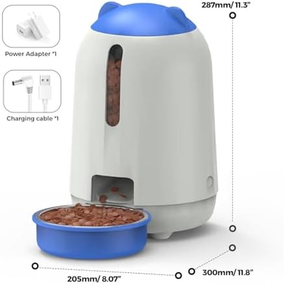 Comedero Automático Gato PAPIFEED 3L WiFi Doble Energía App