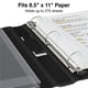 thumbnail image 4 of Binder STAPLES 648819, 3 anillos, mejor 1 pulgada, negro (13395), 4 of 8