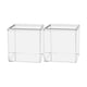 thumbnail image 2 of 2x Caja De Almacenamiento De Acrílico Transparente Caja De Aperitivos Apilable 7,5 Cm X 7,5 Cm X 7,5 Cm, 2 of 5
