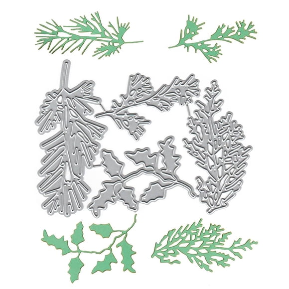 Troqueles de metal MESYGK con hojas de otoño para relieve