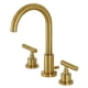 thumbnail image 1 of Grifo de baño Kingston Brass Manhattan FSC8923CML Latón cepillado, 1 of 8