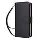 thumbnail image 3 of Funda Cartera con Cremallera y Correa para Samsung Galaxy S24 Plus Soporte y Tarjetero Negro, 3 of 6