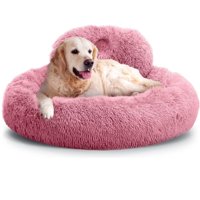 Cama Mascota Grande Yep Perro Xl Antiestrés Y Ronquido Rosa