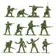 thumbnail image 3 of Playset BMC Toys Bucket of Army Women, 100 unidades con accesorios, 3 of 9