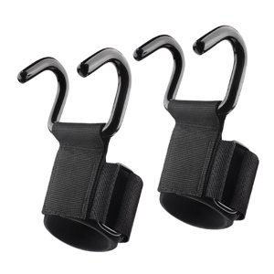 Ioensy - Guante De Gimnasio Acolchado Portátil Con Gancho Para Levantamiento De Pesas, Para Levantamiento De Potencia, Remos Y Levantamiento De Peso Muerto, 1 Par