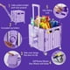 thumbnail image 3 of Carrito utilitario plegable SUBICOO, caja rodante portátil, color morado, 3 of 9