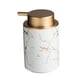 thumbnail image 4 of Dispensador De Jabón De Botella Con Bomba De Cerámica Para Oficina, Cocina, Lavavajillas, Jabón, Textura De Mármol, Blanco, 4 of 5