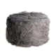thumbnail image 1 of Reposapiés redondo peludo suave cubierta Little Stool Chair Deep Grey - 33cm, 1 of 5