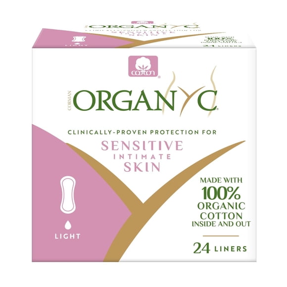 Protectores Diarios Organyc de Algodón Orgánico Ultra Delgados 24 Unidades