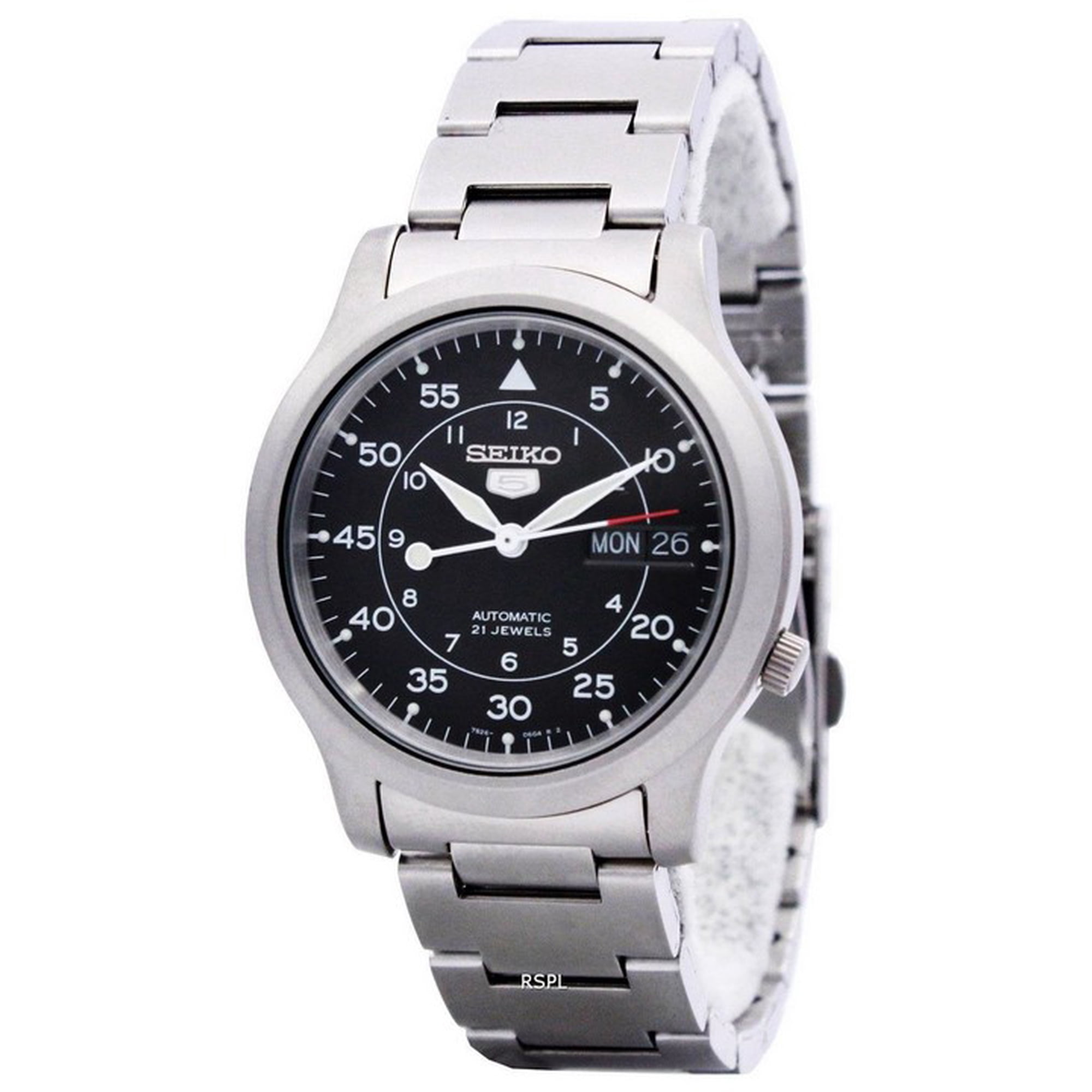 Reloj Analógico 5 Automático Snk809 Negro Acero inoxidable Hombre