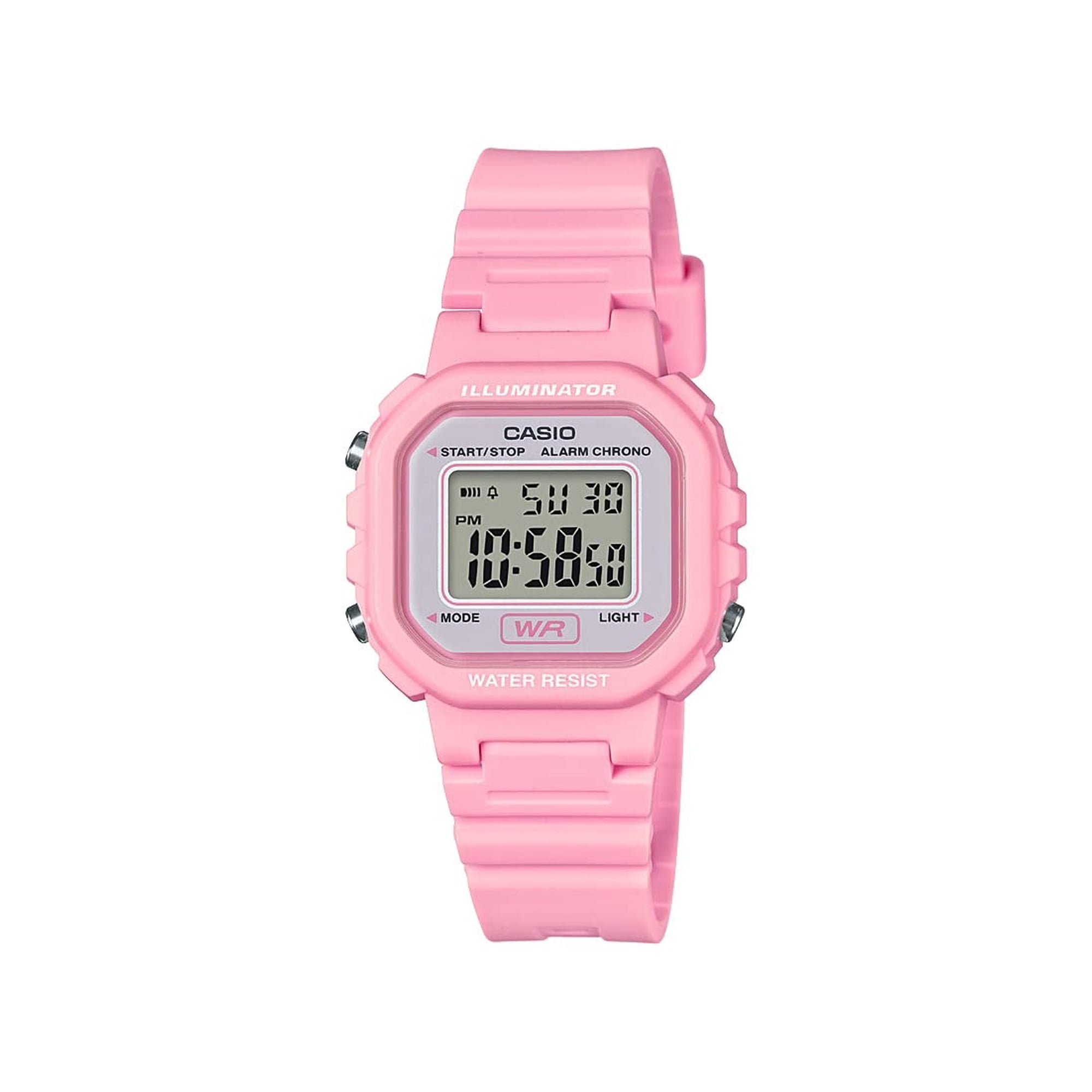 Reloj Casio Serie La20wh Digital 100s Chrono Para Mujer