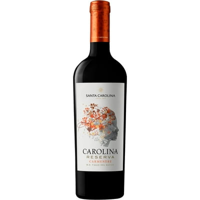 Vino Tinto Reserva Carmenere 13.5° Botella 750 Ml Santa Carolina