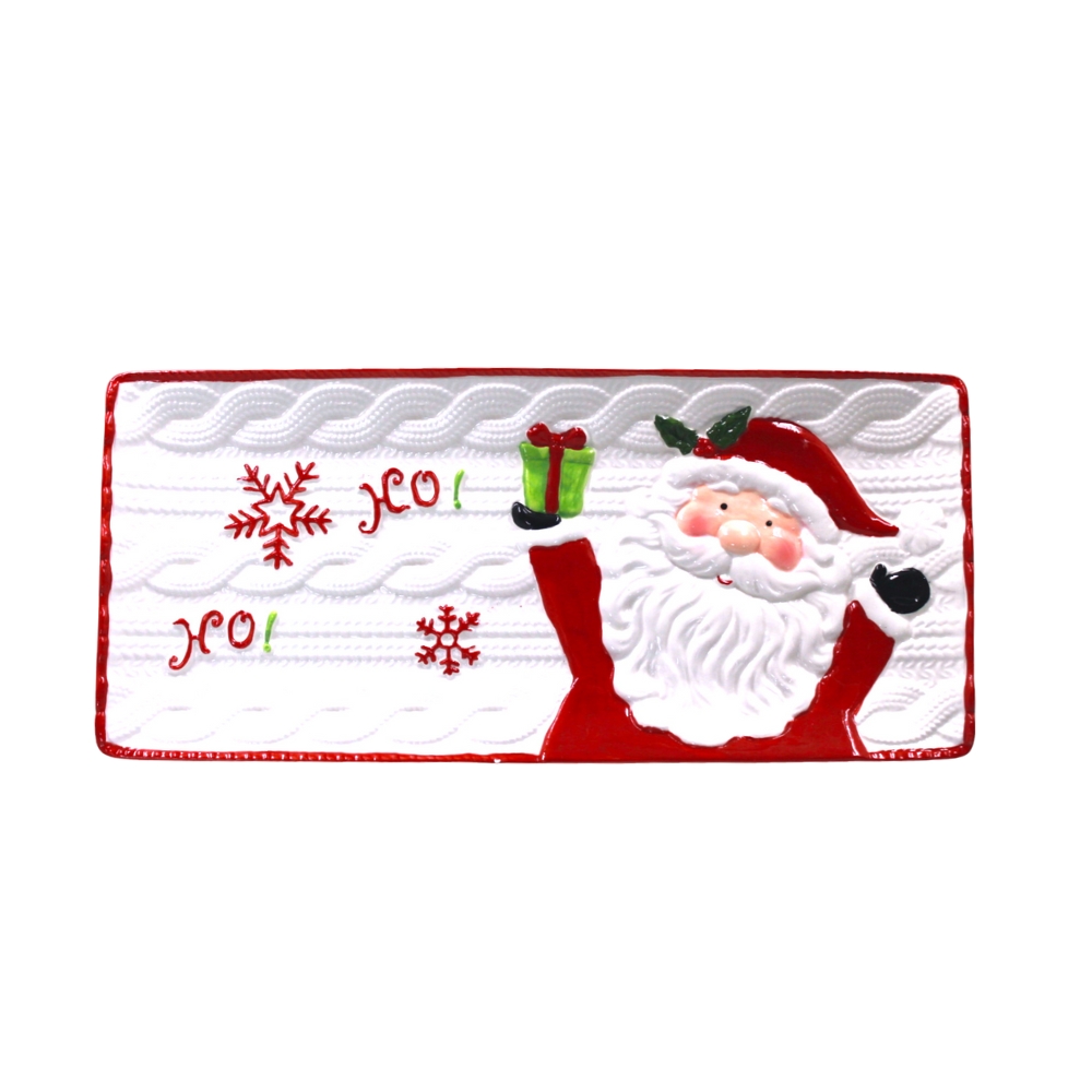 Genérico - Plato Decorativo Navidad Para Picoteo 39Cm Pascuero