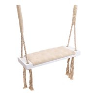 Magideal - Asiento De Columpio De Madera Para Niños Para Habitación Infantil, Guardería, Accesorios De Fotografía, Color Beige