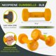thumbnail image 2 of Mancuerna ProsourceFit recubierta de neopreno con agarre antideslizante de 2.7 kg, 2 of 6