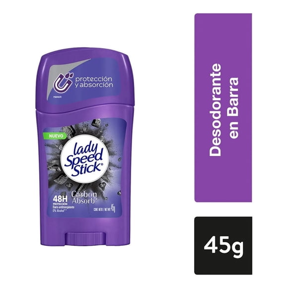 Lady Speed Stick Deo Barra Carbon Absorb 45G Lady Speed S