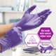 thumbnail image 2 of Gloves Med Pride Nitrilo Exam sin polvo Iris Blue Medium, 2 of 7