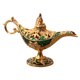 thumbnail image 5 of Lámpara Aladdin Genie Wishing Light Party Adorno Para El Hogar Golden Green, 5 of 5