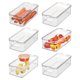thumbnail image 1 of Caja de almacenamiento iDesign 32x16x10 cm transparente, juego de 6, apilable, 1 of 8