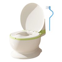 Magideal - Orinal Para Bebé, Inodoro Para Niños, Cómodo Con Almacenamiento De Toallitas, Asiento De Inodoro Para Bebés Con Sensación Real Para Dormitorio, Bebés, Asiento Pp Verde