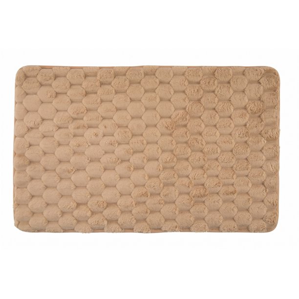 REGALWOVEN Alfombra de Baño de Lujo - Alfombra de Baño de Microfibra Ultra Suave y Absorbente, Antideslizante y Lavable a Máquina, Alfombra de Ducha Peluda Caqui 24" x 16"