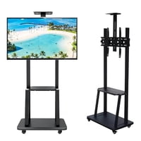 Citohome - Soporte Tv Base Pedestal Con Ruedas Para Televisor De 32 A 70 Pulgadas En Color Negro