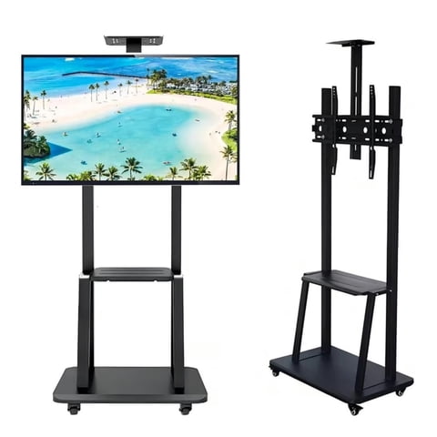 Citohome - Soporte Tv Base Pedestal Con Ruedas Para Televisor De 32 A 70 Pulgadas En Color Negro