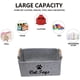 thumbnail image 5 of Caja de fieltro para juguetes de mascotas, ideal para guardar juguetes, accesorios y suministros - Gato - Gris claro, 5 of 5
