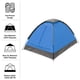 thumbnail image 4 of Tienda de campaña Wakeman Outdoors para 2 personas con funda para lluvia y bolsa, color azul, 4 of 8