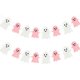 thumbnail image 1 of Guirnalda EUVBOKW Fantasmas Brillantes Rosa y Blanco (2 unidades), 1 of 7