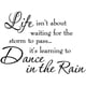 thumbnail image 1 of La vida no se trata de esperar a que pase la tormenta, se trata de aprender a bailar bajo la lluvia. Vinilo decorativo para pared con citas inspiradoras., 1 of 7