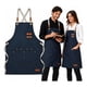 thumbnail image 1 of Delantal Eoland Dieciochero Azul Para Asados Parrilla Fiestas Patrias Ajustable Con Bolsillos Unisex Profesional Chef, 1 of 6