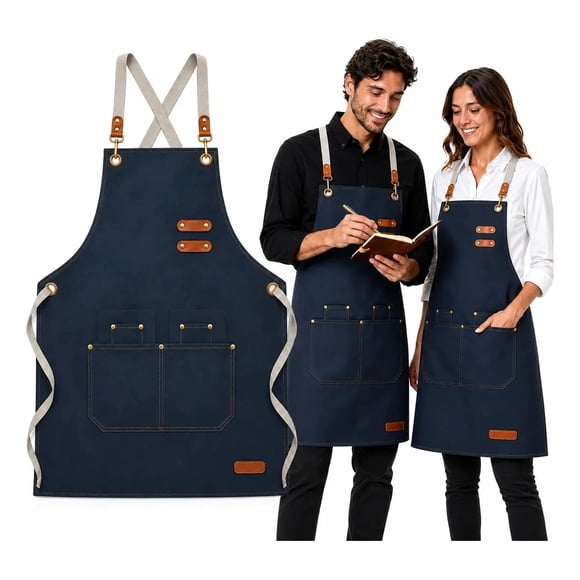 Delantal Eoland Dieciochero Azul Para Asados Parrilla Fiestas Patrias Ajustable Con Bolsillos Unisex Profesional Chef