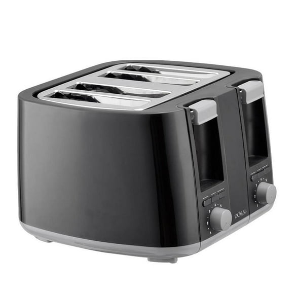 Tostador Eléctrico 4 Rebanadas Negro Doral negro no aplica