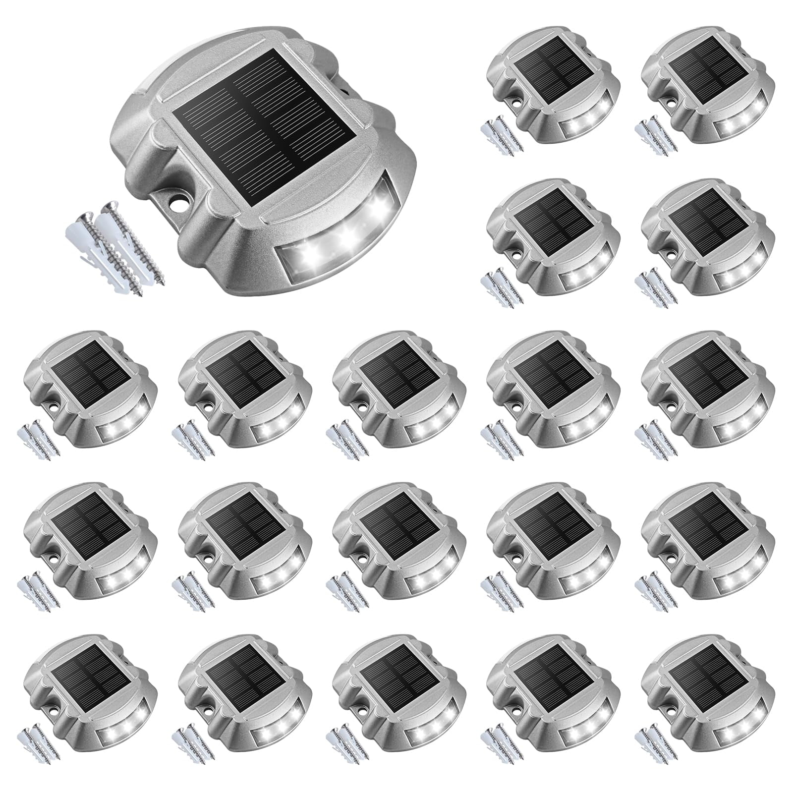 Volisun - Luces Solares Para Terraza Paquete De 20 Led Impermeables Ip67