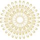 thumbnail image 2 of ® 1000 imperdibles de 21 mm, color dorado y plateado, para coser ropa y oficina (dorado), 2 of 5