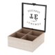 thumbnail image 2 of Caja De Té Mediana De Madera 4 Espacios Tomemos Descanso Beige, 2 of 3