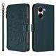thumbnail image 2 of Funda Cartera Mariposa para [Xiaomi Poco X7 Pro] con Soporte y Cremallera Verde oscuro, 2 of 6