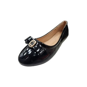 Vinnys Outlet - Zapato De Vestir Ballerina Negro Mujer