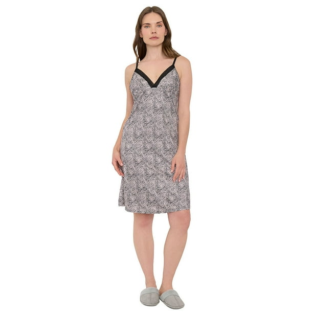 Camisón Mujer Animal Print Negro Corona